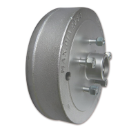 Trojan Electric Brake Drum - 10\" - 1500kg - Drum Only - 5 or 6 Stud Options