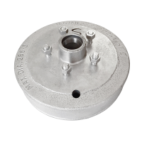 Trojan Electric Brake Drum - 10\" - 1750kg - Drum Only - Slim Line Bearings - 5x4.5\" PCD