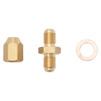 Trojan Hydraulic Brake Fitting - Brass Master Cyl Adapter 3/8UNF