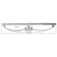 Tandem Axle Spring Set - 50mm x 1390mm - Eye to Eye Rocker