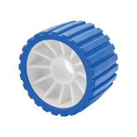 Trojan Wobble Rollers 112mm - Blue Ribbed