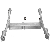 CM Wobble Roller - Beam for Quad Roller Axle