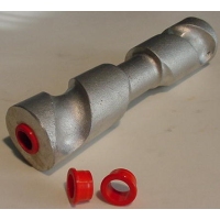 Bush Nylon Flanged  Red 19mm ID x 15mm Long