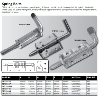 CM Door Latch - Spring Bolts