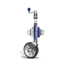 300kg Capacity Premium Jockey Wheel - 200mm Rubber Wheel - Swing Up - CM_1