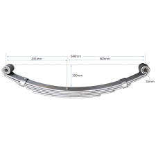 5-Leaf Double Eye - 540mm long - 50mm wide - Pair 1750kg a pair_2