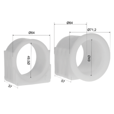 ALKO Euro Coupling Draw Tube - Bushes_2