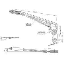 ALKO Ratchet Handbrake Assembly to fit 90S or old 161S Hitch_2