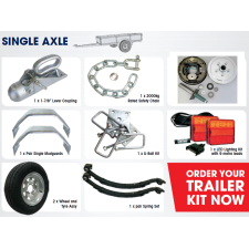 CM Trailer - Single Axle Trailer Kit - Electric Braked - 1500kg - 14\"_2