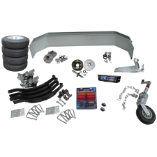 CM Trailer - Tandem Axle Trailer Kit - Electric Braked - 2500kg - 14\"_1