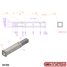 Gen-Y Hitch - 14\" (355mm) Hitch Extender_2