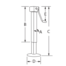 2800kg Capacity Stand Side Wind - 80mm sq - Knott_2