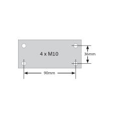 Trailparts Coupling - Lever type - 1 7/8\" 2000kg 4 hole_2
