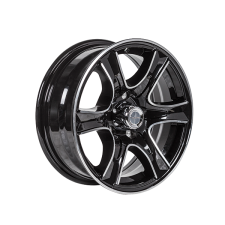 Treadway Alloy Trailer Rim 15\"x 6\" - Razor Black - 5 x 4.5\" PCD_1