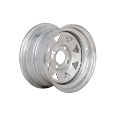 Treadway Trailer Wheel Rim Only - 12\" x 7\" Galvanised Spoke - 4 x 4\" PCD_1