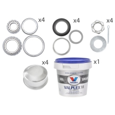 Trojan 1500kg Tandem Axle Refurb Kit + Grease_2