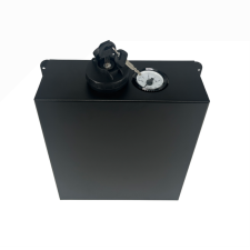 aufocus 5L Aluminium Fuel Tank Cover - Plain Matt Black_1