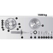 CM Electric Drum Brake - Spare Parts - 10in 1500kg_1