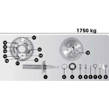 CM Electric Drum Brake - Spare Parts - 10in 1750kg_1