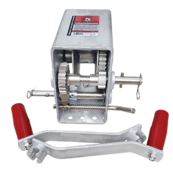 1000kg Capacity Boat Trailer Winch - 10:1/5:1 Ratio - 2x Handles - Trojan