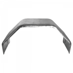 230mm Wide - Galv Steel Folded with Rolled Edge - CM - Single Axle Mudguards - Pair