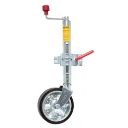 400kg Capacity Jockey Wheel - 200mm Rubber/Steel Wheel - AL-KO - With Clamp