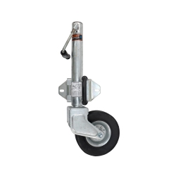 545kg Jockey Wheel - 8" x 3" HD Wheel - Swivel Mount 2 bolt - Sidewind - Knott