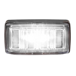 9–33 VOLT LED FRONT END OUTLINE MARKER (WHITE) WITH BLACK BASE