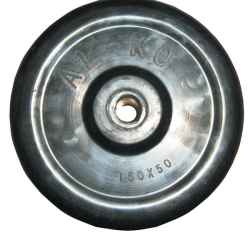 ALKO Jockey Wheel Only - 150x50mm Rubber - 16mm Axle