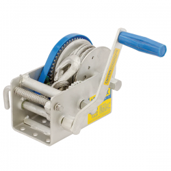 Atlantic Winch - 1500kg - Ratio 10:1 5:1 1:1 - Wire Cable with Snap Hook