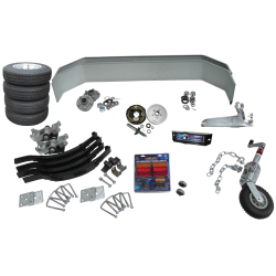 CM Trailer - Tandem Axle Trailer Kit - Electric Braked - 2500kg - 14"