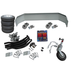 CM Trailer - Tandem Axle Trailer Kit - Unbraked - 2000kg - 13"