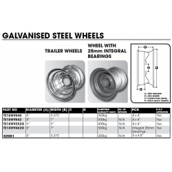 Wheel Galvanised 8" & 9"