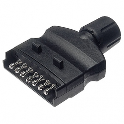 Hella Trailer Plug - 7 Pin Flat Plug - Male Connection