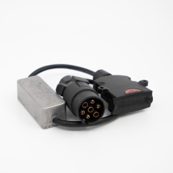 LED Interface- 7 Pin Round Male Plug to 7 Pin Flat Female Socket