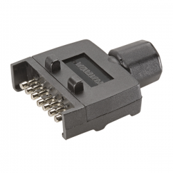 Narva Trailer Plug - 7 Pin Flat Plug - Quick Fit - Male Connection