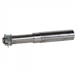 Stub Axle - 215mm long - 32mm Diameter - For 25mm Bearing - 3/4 UNF with Castled Nut