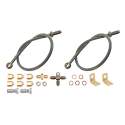 Stainless Steel Braided Brake Hose Kit - Disc Brake - Male/Banjo - Trojan