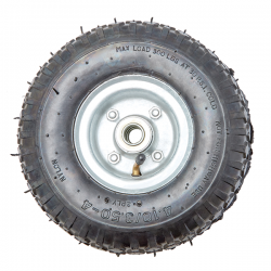 Trojan Jockey Wheel Only - 300mm x 4" Pneumatic Tyre & Rim - 19mm Axle