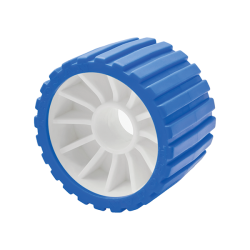 Trojan Wobble Rollers 112mm - Blue Ribbed