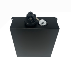 aufocus 5L Aluminium Fuel Tank Cover - Plain Matt Black
