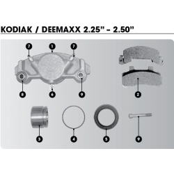 Kodiak/DeeMaxx Hyd Disc Brake Caliper - 2.25" Parts only