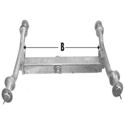 CM Wobble Roller - Beam for Quad Roller Axle