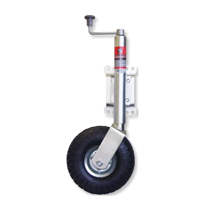 120kg Capacity Jockey Wheel - 350mm Pneumatic Tyre  - Swivel Mount - Trojan