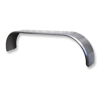 200mmm Wide - Steel Curved - Rolled Edge - Trojan - Tandem Axle Mudguard - Pair