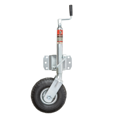 220kg Premium Jockey Wheel - 350mm Pneumatic Tyre - Swivel Mount - Trojan