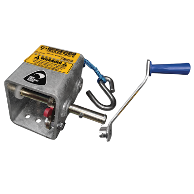 450kg Capacity Boat Trailer Winch - 3:1 Ratio - Rope - Christine Products