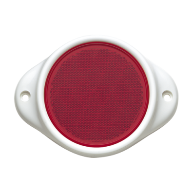 Narva Reflector Red 80mm Round Dual Hole