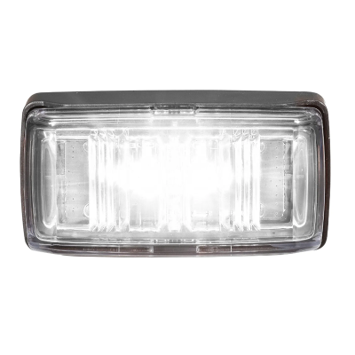 9–33 VOLT LED FRONT END OUTLINE MARKER (WHITE) WITH BLACK BASE
