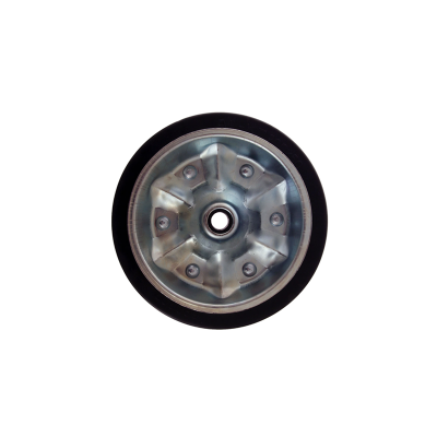 ALKO Jockey Wheel Only - 200mm Steel & solid rubber tyre 16mm bore